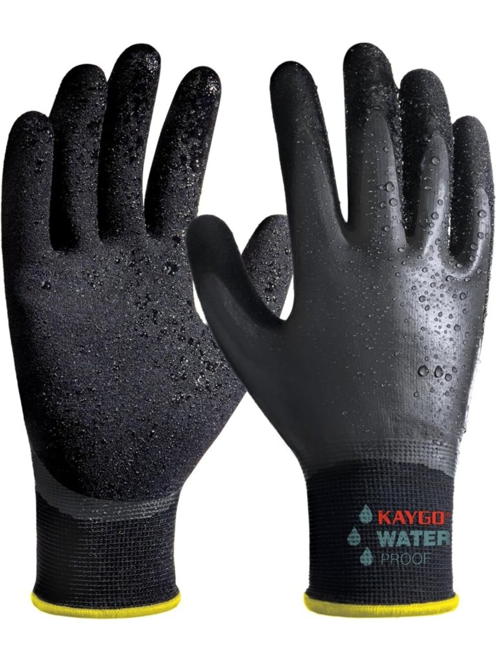 Waterproof Non-Slip Work Gloves | Lightweight Latex Coated, Excellent Grip for